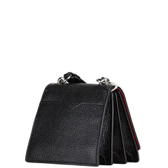 マルタンマルジェラ メゾンマルジェラ カレンダー ミニ ショルダーバッグ ブラック レザー レディース MARTIN MARGIELA 【中古】