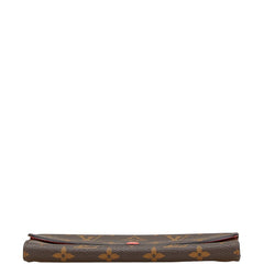 ルイ ヴィトン モノグラム ポルトフォイユ エミリー 長財布 M60696 ピモン ブラウン PVC レザー レディース LOUIS VUITTON 【中古】