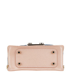 フルラ メトロポリス チェーン ショルダーバッグ ピンク レッド マルチカラー ベロア レザー レディース Furla 中古