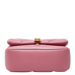 ブルガリ セルペンティ カボション チェーン ハンドバッグ ピンク レザー レディース BVLGARI 【中古】