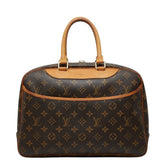 ルイ ヴィトン モノグラム ドーヴィル ハンドバッグ M47270 ブラウン PVC レザー レディース LOUIS VUITTON 【中古】
