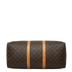 ルイ ヴィトン モノグラム キーポル50 ボストンバッグ トラベルバッグ M41426 ブラウン PVC レザー レディース LOUIS VUITTON 中古