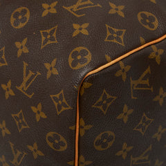 ルイ ヴィトン モノグラム キーポル50 ボストンバッグ トラベルバッグ M41426 ブラウン PVC レザー レディース LOUIS VUITTON 中古