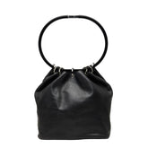 グッチ ヴィンテージ ハンドバッグ ショルダーバッグ 001 3750 ブラック レザー レディース GUCCI 【中古】