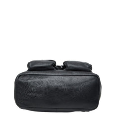 コーチ ペブルド リュック バックパック F37410 ブラック レザー レディース COACH 【中古】