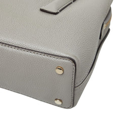 ケイトスペード ロゴ ミニ ハンバーグ ショルダーバッグ 斜めかけ 2WAY グレー レザー レディース Kate Spade 【中古】