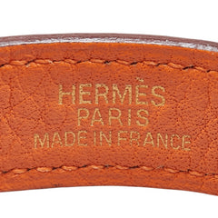 エルメス グローブホルダー オレンジ レザー レディース HERMES 【中古】