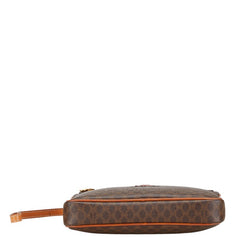 セリーヌ マカダム セカンドバッグ クラッチバッグ ブラウン PVC レザー メンズ CELINE 【中古】