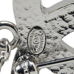 シャネル ココマーク ラインストーン ブローチ シルバー メタル フェイクパール レディース CHANEL 【中古】