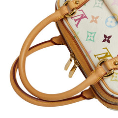 ルイ ヴィトン モノグラム マルチカラー プリシラ ハンドバッグ M40096 ブロン ホワイト PVC レザー レディース LOUIS VUITTON 【中古】