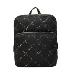 シャネル トラベルライン リュック バックパック ブラック ナイロン レディース CHANEL 【中古】