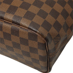 ルイ ヴィトン ダミエ ネヴァーフルPM ハンドバッグ トートバッグ N51109 ブラウン PVC レザー レディース LOUIS VUITTON 中古