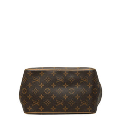 ルイ ヴィトン モノグラム バティニョール ハンドバッグ M51156 ブラウン PVC レザー レディース LOUIS VUITTON 中古