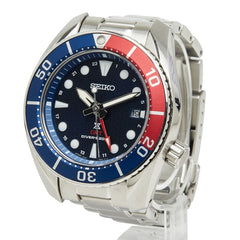 セイコー プロスペックス GMT 腕時計 5K65-0AA0 ソーラー ブラック文字盤 ステンレススチール メンズ SEIKO 中古