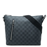 ルイ ヴィトン ダミエ グラフィット ミックPM 斜め掛け ショルダーバッグ M41211 ブラック グレー PVC レザー メンズ LOUIS VUITTON 中古