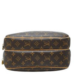 ルイ ヴィトン モノグラム リポーターPM 斜め掛け ショルダーバッグ M45254 ブラウン PVC レザー レディース LOUIS VUITTON 中古