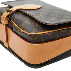 ルイ ヴィトン モノグラム カルトシエールGM 斜め掛け ショルダーバッグ M51252 ブラウン PVC レザー レディース LOUIS VUITTON 中古