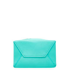 ティファニー キャットストリート ミニ ショッピングトート 斜めかけ ショルダーバッグ 2WAY ブルー レザー レディース TIFFANY&Co. 中古