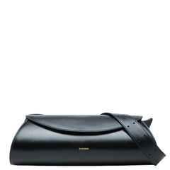 ジルサンダー グランデ ショルダーバッグ ブラック レザー レディース JIL SANDER 中古