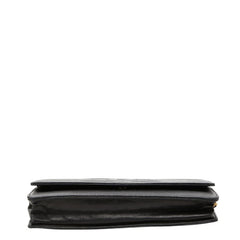 シャネル ココマーク 斜め掛け チェーンウォレット ショルダーバッグ ブラック キャビアスキン レディース CHANEL 中古