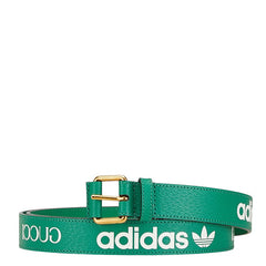 グッチ ×アディダス ロゴ ベルト サイズ:110/44 702277 グリーン レザー メンズ GUCCI 中古