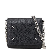 マルタンマルジェラ 斜め掛け チェーンウォレット コインケース SA3UI0009 ブラック レザー レディース MARTIN MARGIELA 【中古】