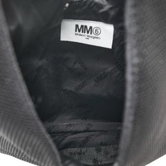 エムエムシックス JAPANESE BAG SMALL メッシュ ハンドバッグ トートバッグ S54WD0043 ブラック ポリエステル レディース MM6 【中古】