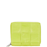 ボッテガヴェネタ マキシ イントレチャート 二つ折り財布 681191 ライトグリーン レザー レディース BOTTEGAVENETA 【中古】