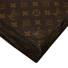 ルイ ヴィトン モノグラム サックプラ ハンドバッグ トートバッグ M51140 ブラウン PVC レザー レディース LOUIS VUITTON 中古
