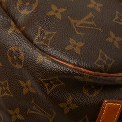 ルイ ヴィトン モノグラム ソミュール35 斜め掛け ショルダーバッグ M42254 ブラウン PVC レザー レディース LOUIS VUITTON 中古