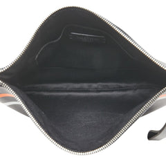 ヴァレンチノ Vロゴ クラッチバッグ ブラック マルチカラー レザー メンズ Valentino 【中古】