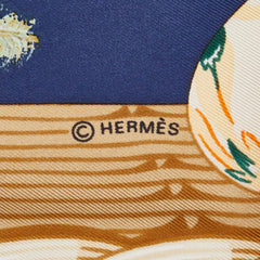エルメス カレ90 COUVEE D HERMES エルメスの卵 スカーフ レッド マルチカラー シルク レディース HERMES 【中古】