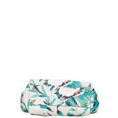 バーバリー チェック バックルトート 花 フラワー モチーフ ハンドバッグ ワンショルダーバッグ 2WAY ベージュ グリーン マルチカラー レザー レディース BURBERRY 【中古】