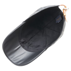ルイ ヴィトン モノグラム シャドウ キャップ サイズ:58 M76580 ブラック レザー コットン メンズ LOUIS VUITTON 【中古】