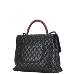 シャネル マトラッセ ココマーク リザード型押し ハンドバッグ チェーンショルダーバッグ A92992 ブラック ワインレッド キャビアスキン レディース CHANEL 【中古】