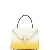 ヴァレクストラ ミニ イジィデ グロー ハンドバッグ サンシャインイエロー ベージュ カーフレザー レディース Valextra 【中古】