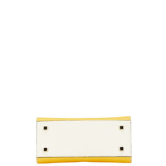 ヴァレクストラ ミニ イジィデ グロー ハンドバッグ サンシャインイエロー ベージュ カーフレザー レディース Valextra 【中古】