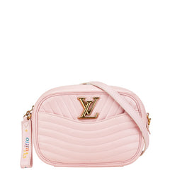 ルイ ヴィトン ニューウェーブカメラバッグ ショルダーバッグ M53683 ピンク レザー レディース LOUIS VUITTON 中古