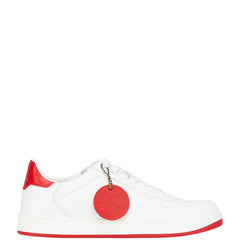 ルイ ヴィトン リヴォリ ライン スニーカー サイズ:5 1/2 ホワイト レッド レザー ラバー レディース LOUIS VUITTON 【中古】