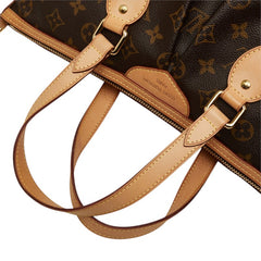 ルイ ヴィトン モノグラム パレルモPM ハンドバッグ ショルダーバッグ 2WAY M40145 ブラウン PVC レザー レディース LOUIS VUITTON 中古