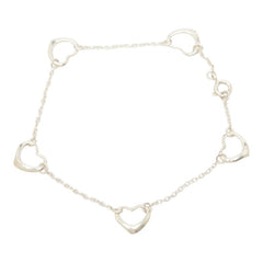 ティファニー オープンハート ブレスレット SV925 シルバー レディース TIFFANY&Co. 中古