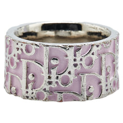 ディオール トロッター ナンバー2 リング 指輪 #6 ピンク シルバー メタル レディース Dior 【中古】