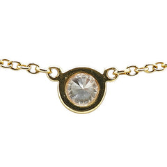 ティファニー バイザヤード ダイヤモンド ネックレス K18YG イエローゴールド レディース TIFFANY&Co. 【中古】