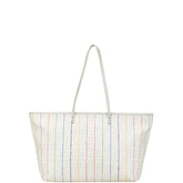 フェンディ ズッカ トートバッグ ショルダーバッグ 8BH185 アイボリー マルチカラー PVC レザー レディース FENDI 【中古】