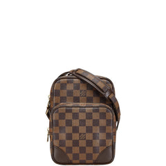 ルイ ヴィトン ダミエ アマゾン スペシャルオーダー 斜め掛け ショルダーバッグ N48074 ブラウン PVC レザー レディース LOUIS VUITTON 【中古】