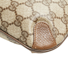 グッチ オールドグッチ GGスプリーム クラッチバッグ セカンドバッグ 89 02 075 ベージュ ブラウン PVC レザー メンズ GUCCI 【中古】