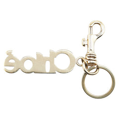 クロエ ロゴ チャーム バッグチャーム ゴールド ライトブルー メッキ レディース Chloe 【中古】