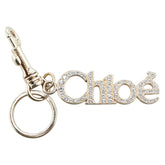 クロエ ロゴ ラインストーン チャーム バッグチャーム ゴールド メッキ レディース Chloe 【中古】