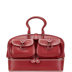ディオール ハンドバッグ ドクターズバッグ レッド レザー レディース Dior 【中古】