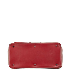 ディオール ハンドバッグ ドクターズバッグ レッド レザー レディース Dior 【中古】